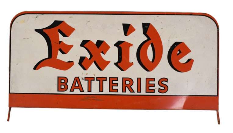 Exide ヴィンテージサイン 約120cm x 40cm Exide ヴィンテージサイン