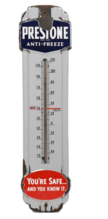Vintage SSP Prestone Anti-Freeze Thermometer (1 of 8)