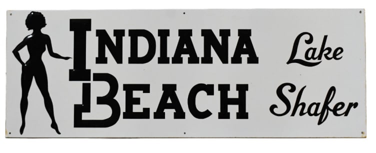Vintage SST Indiana Beach Amusement Park Sign (1 of 6)