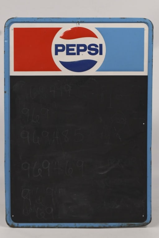 Vintage SST Pepsi Embossed Chalkboard Sign (1 of 6)
