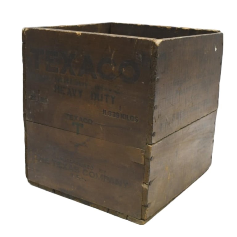 Vintage Texaco Mafark  Oil Wood Crate (1 of 8)