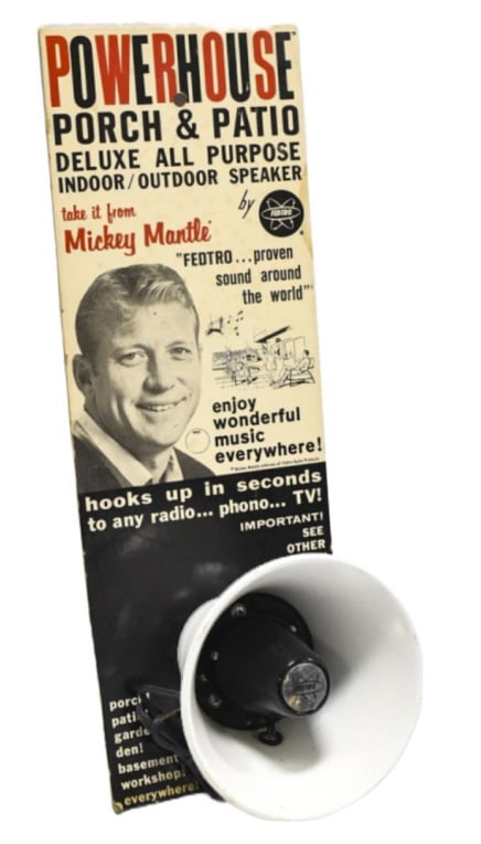 1960s Mickey Mantle Fedtro Speaker Store Display (1 of 11)