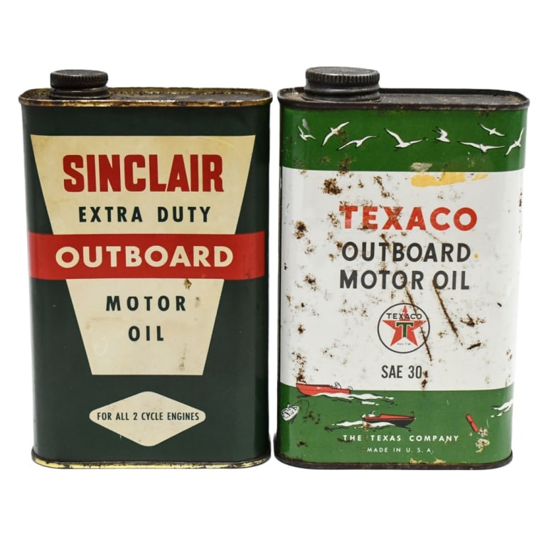 Lot Of 2 Vintage Outboard Oil Cans (1 of 5)