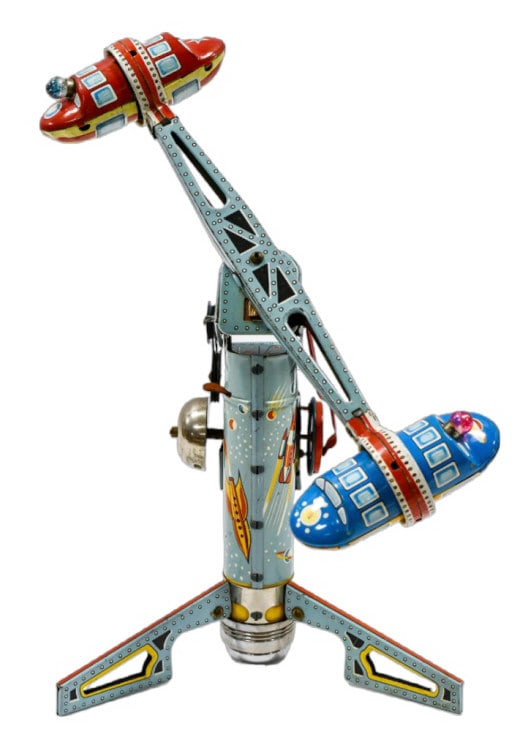 Alps Tin Battery Op. Twirly Whirly Rocket Ride (1 of 8)