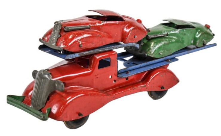 Original Marx 2 Car Carrier Auto Transport Truck (1 of 8)