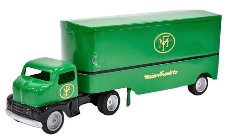 Restored Tonka Meier & Frank Co. Truck & Trailer (1 of 10)