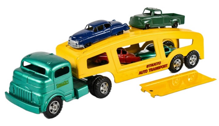 Structo Auto Transport Car Carrier w/ Cars (1 of 9)