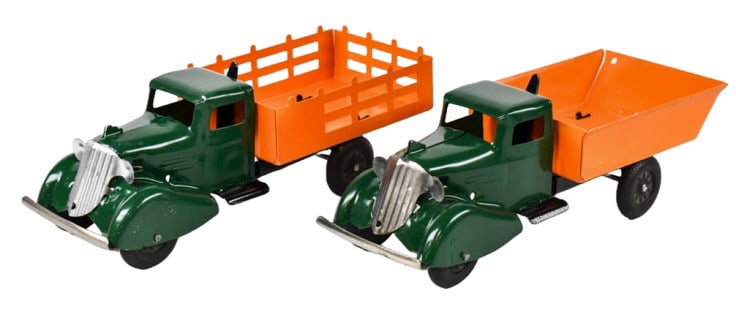 Restored Wyandotte Stakebed & Dump Trucks (1 of 11)