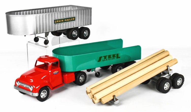 Restored Tonka Truck & Trailer Set (1 of 11)