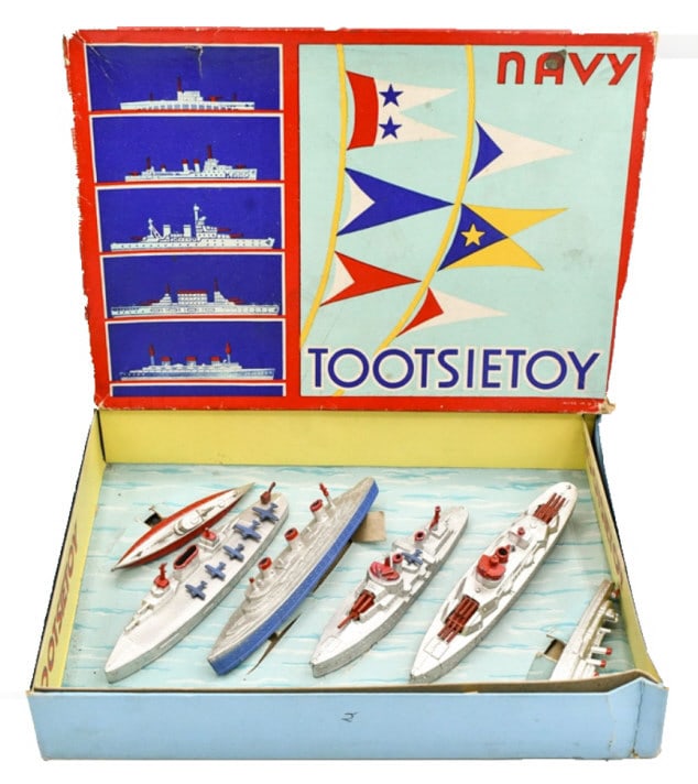 Tootsietoy No. 5750 Navy Ship Set w/ Box (1 of 9)