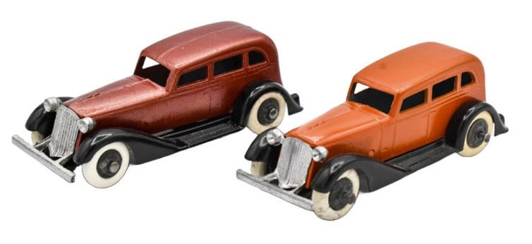 (2) Restored Tootsietoy Graham Sedan Cars (1 of 8)