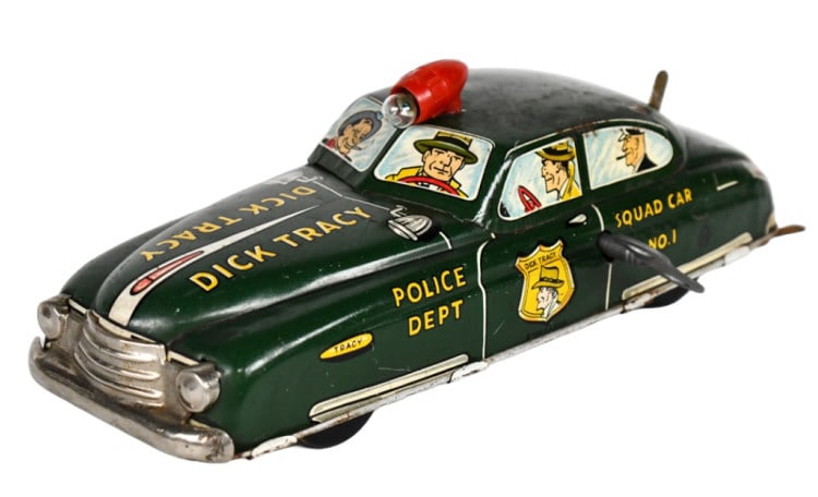 Marx Tin Litho Windup Dick Tracy Squad Car No. 1 (1 of 8)