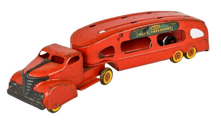 Original Marx Auto Transport Deluxe Car Carrier (1 of 8)