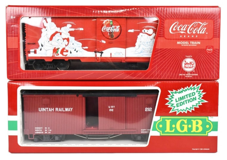 LGB Coca-Cola & Uintah Railway Box Cars (1 of 5)