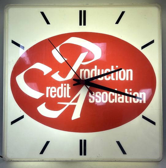 Dualite Inc.production Credit Association Clock Auction