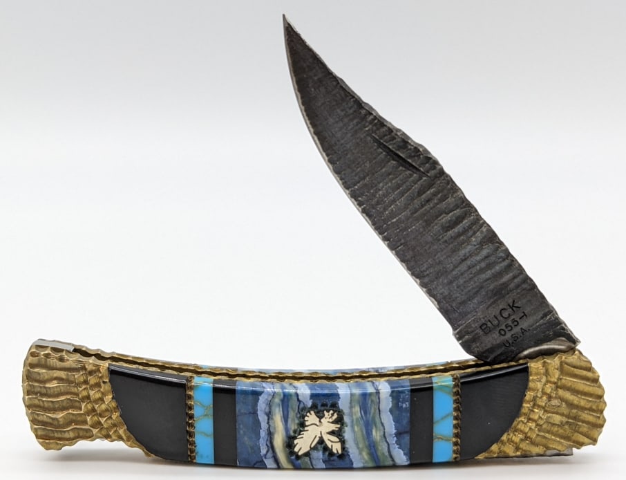 Buck Custom Brian Yellowhorse Small Folding Hunter (1 of 4)