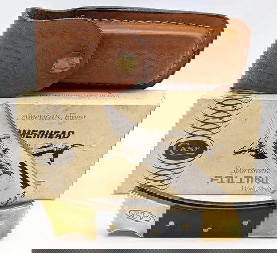 1978 Case Xx Wood Hammerhead W/ Box And Sheath