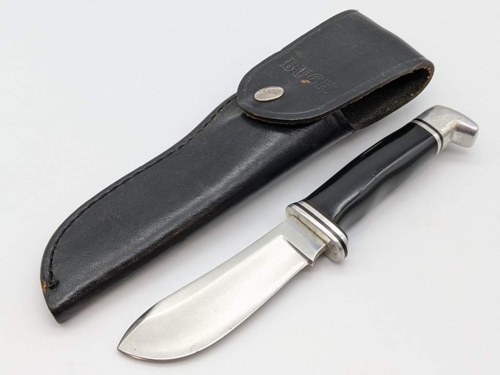 Vtg Buck 103 Skinner Knife w/ Sheath (1 of 7)