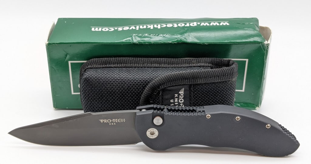 NIB ProTech Elishewitz Doru Black Switchblade (1 of 4)