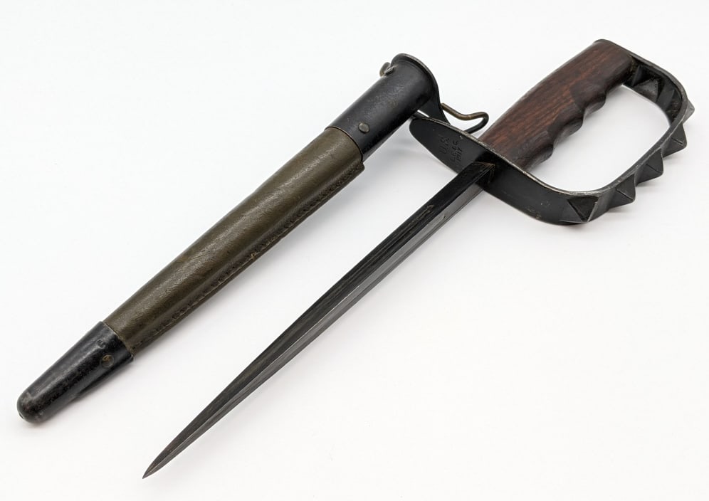US Model 1917 L.F. & C.Trench Knife with Scabbard (1 of 8)