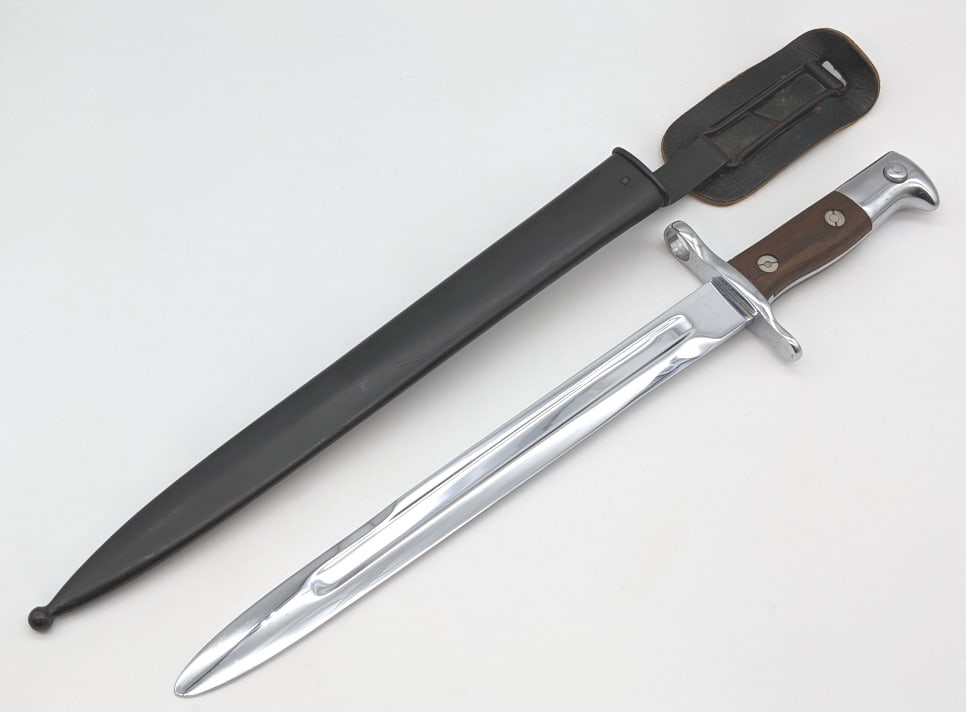 1900 M1982 Chrome Krag Bayonet w/ Scabbard (1 of 9)