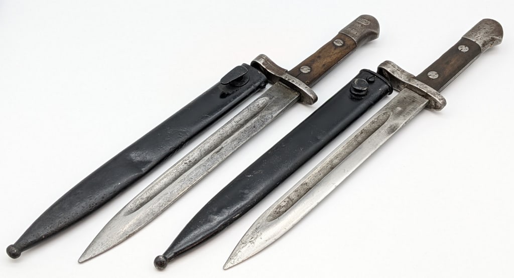 (2) WW2 M1 Garand Reworked Turkish M1935 Bayonets (1 of 4)