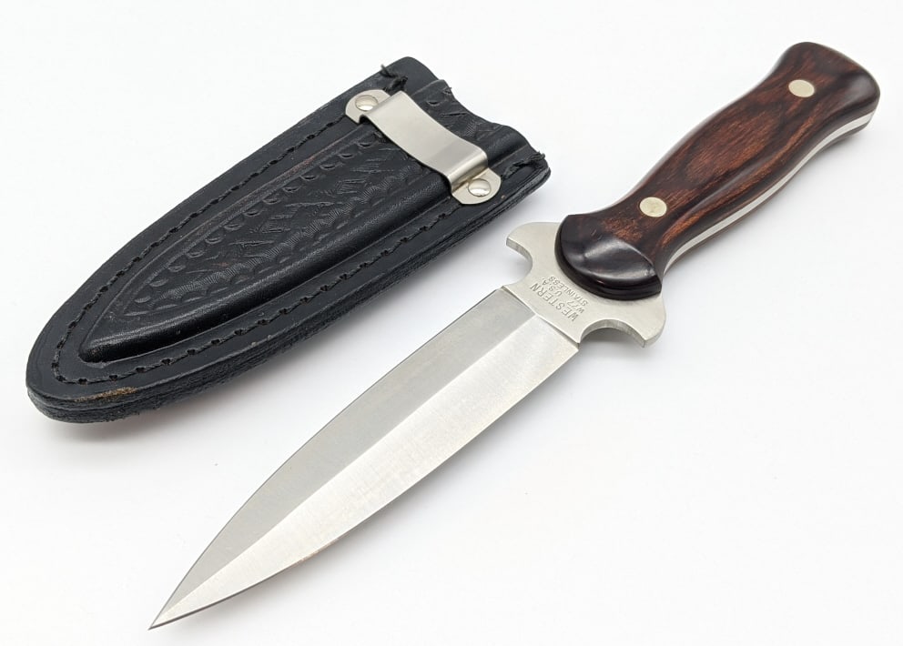Western Model W77 Boot Dagger w/ Sheath (1 of 8)