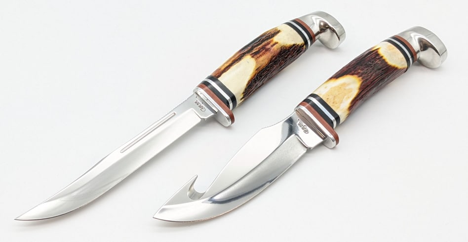 2008 Case XX Red Stag Fixed Blade and Gut Knife (1 of 6)