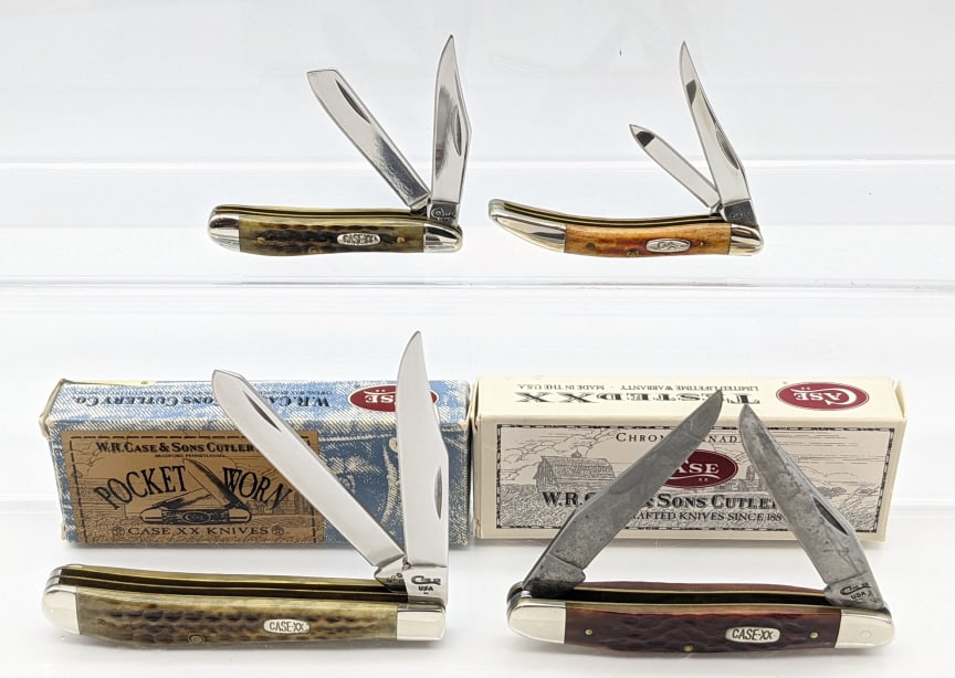 4) Various Model Case XX Pocket Knives (1 of 5)