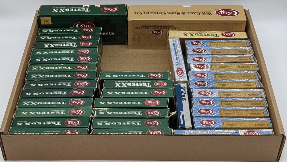 36) Case XX Empty Knife Boxes (1 of 2)