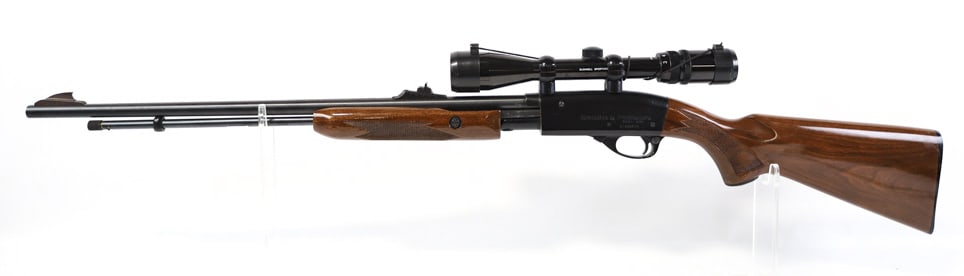 Remington Fieldmaster 570 .22 S-L-LR Pump Rifle: Remington Fieldmaster Model 570 pump action rifle in .22 S-L-LR. The rifle has a 23" barrel with a clean bore and good rifling. The rifle is in nice used condition with some use wear. Comes with a Bus