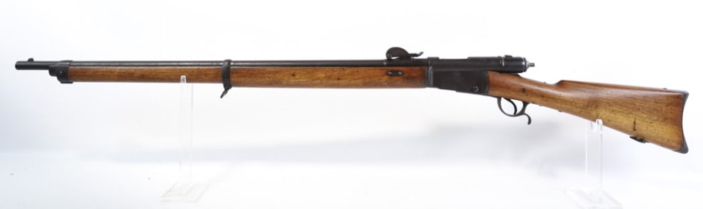 Swiss Model M78 10.4 x 38R Bolt Action Rifle: Swiss Waffinfabrik Bern M78 bolt action rifle in 10.4 x 38r. The rifle has a 33" barrel and is in nice condition with use and age wear. Bore and rifling are good. SN: 196082.
