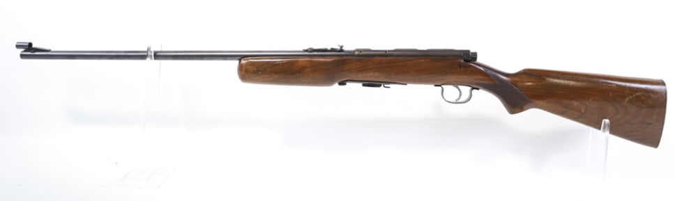 Wards Western Field .22 S-L-LR Bolt Action Rifle: Montgomery Wards Western Field bolt action rifle in .22 S-L-LR. The rifle has a 24" barrel with a clean bore and good rifling. It is in good condition with some use and age wear. No serial number. FFL