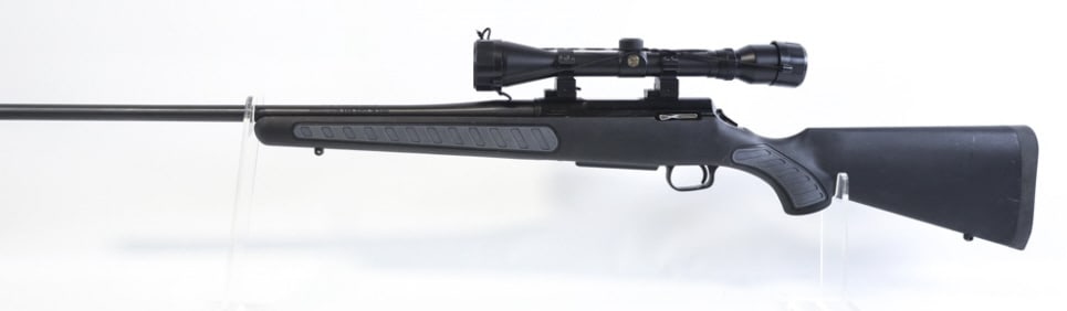 Thompson Center Venture .223 Rem Bolt Action Rifle: Smith & Wesson made Thompson Center Venture bolt action rifle in .223 Rem. The rifle has a 22" barrel and is in nice used condition. Comes with a Pine Ridge 6 x 40 scope. SN: TCX6969. FFL transfer req