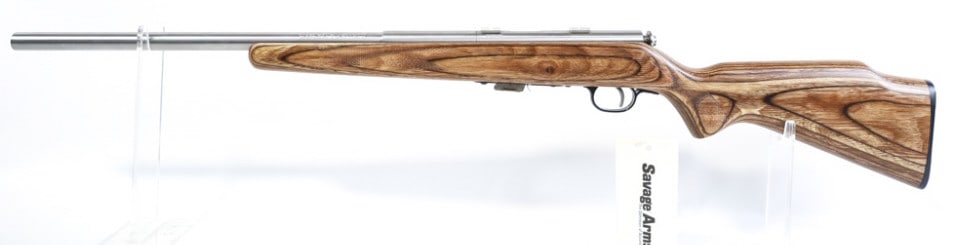 Savage Mark II .17 Mach 2 Bolt Action Rifle: Savage Mark II bolt action rifle in .17 Mach 2. The rifle has a 21.25" stainless barrel and is in new unfired condition. Comes with original hang-tag and sticker. SN: 0430489. FFL required for transfe