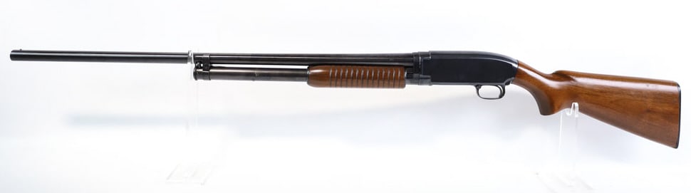 Winchester Model 12 12 Ga. Pump Shotgun: Winchester Model 12 pump action shotgun in 12 gauge. The shotgun has a 30" full choke barrel and is in very nice used condition. Manufactured in 1950. SN: 1225166. FFL transfer required. (985-9)