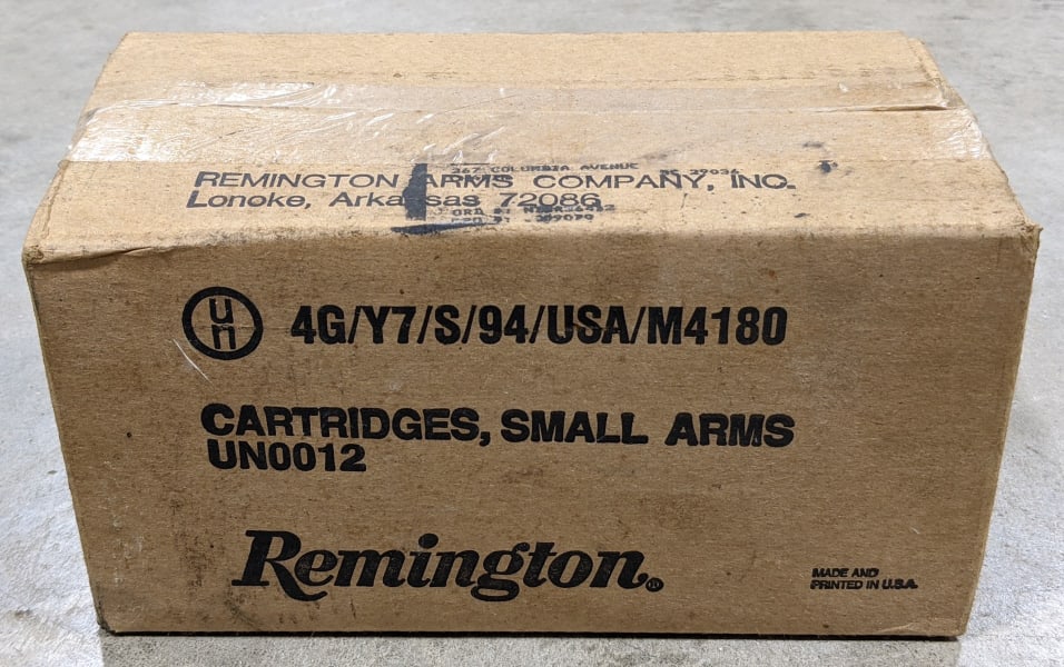 Case Of 500 Rnds Remington 30 Carbine Cartridges: 500 rounds of Remington .30 Carbine cartridges. Comes in ten boxes of 50 cartridges in a sealed case. 110 grain MC.