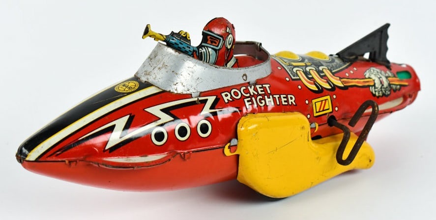 Marx Tin Windup Flash Gordon Rocket Fighter Ship (1 of 9)