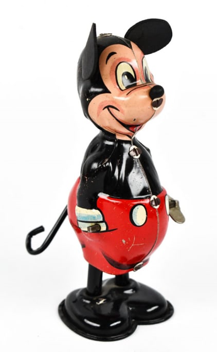 Linemar Tin Windup Mickey Mouse Whirling Tail (1 of 8)