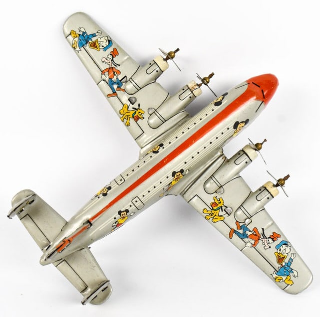 Linemar Tin Friction Walt Disney Airliner Airplane (1 of 9)