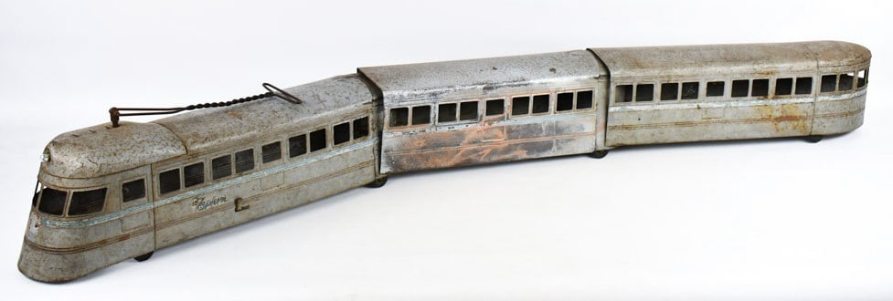 Original Buddy L Burlington Zephyr 3-Piece Train (1 of 13)