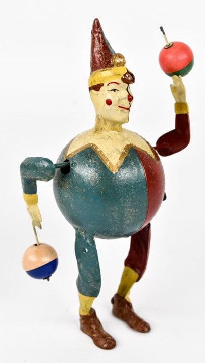 German Tin Windup Clown With Balls (1 of 7)