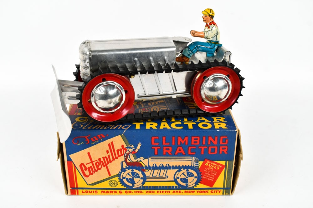 Marx Tin Windup Climbing Caterpillar Tractor w Box (1 of 9)
