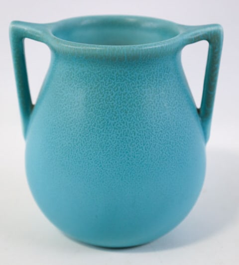 1932 Rookwood Matte Turquoise Pottery Vase #63 (1 of 6)