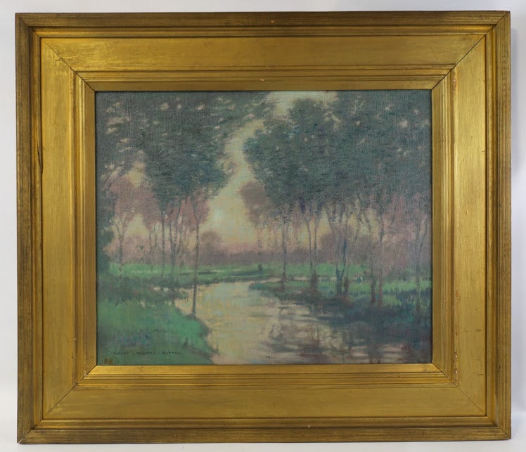 Albert Prentice Button April Morning Oil On Canvas (1 of 10)