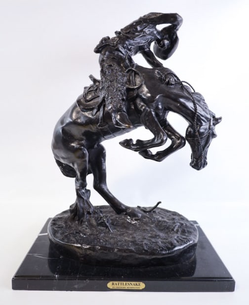 Frederic Remington "Rattlesnake" Bronze Sculpture (1 of 10)