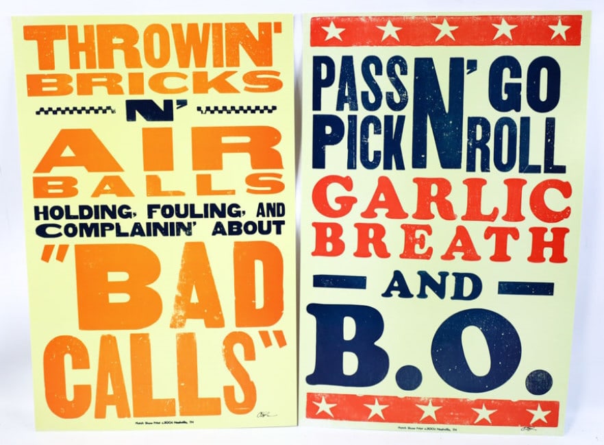 Pair Of Carl Pope Signed Hatch Show Prints (1 of 9)