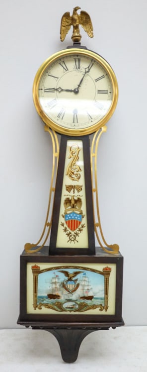 Antique Seth Thomas Naval Engagement Banjo Clock (1 of 10)
