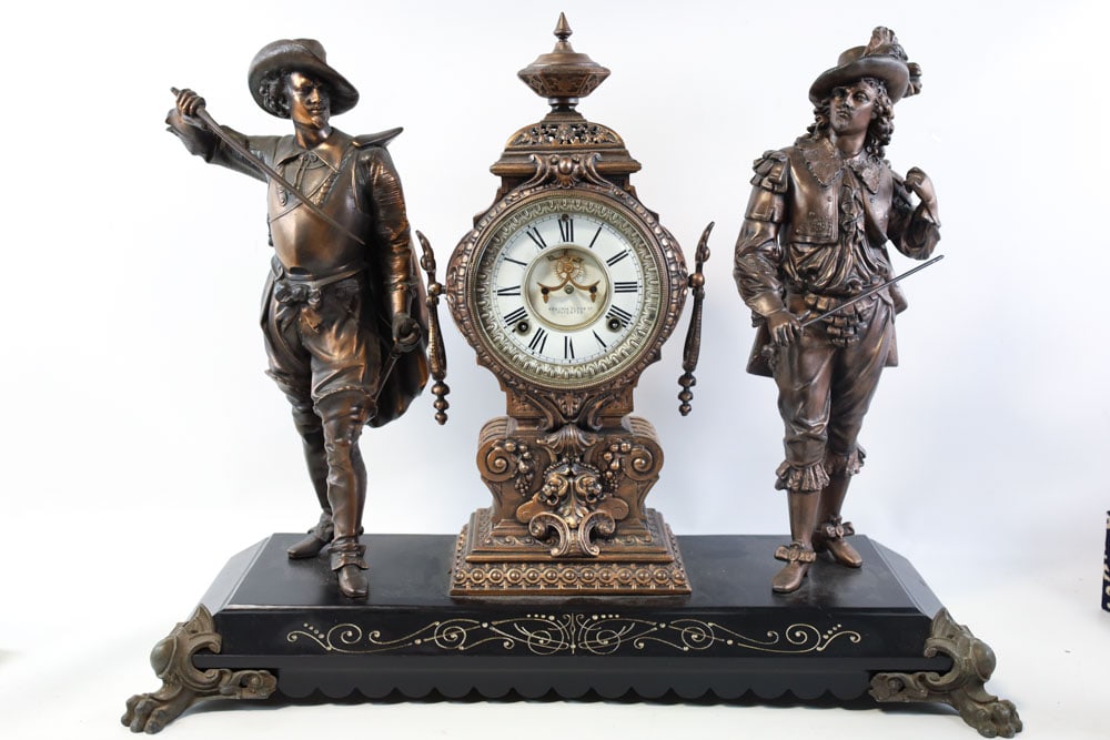 Antique Ansonia Don Caeser & Don Juan Mantle Clock (1 of 8)