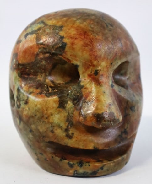 Vintage Soapstone Hong Shan Head Sculpture (1 of 7)